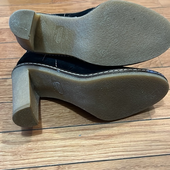Coach Suede Sherpa Lined Heeled Booties - Picture 6 of 10